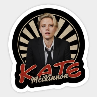 Vintage Circle Kate McKinnon Sticker